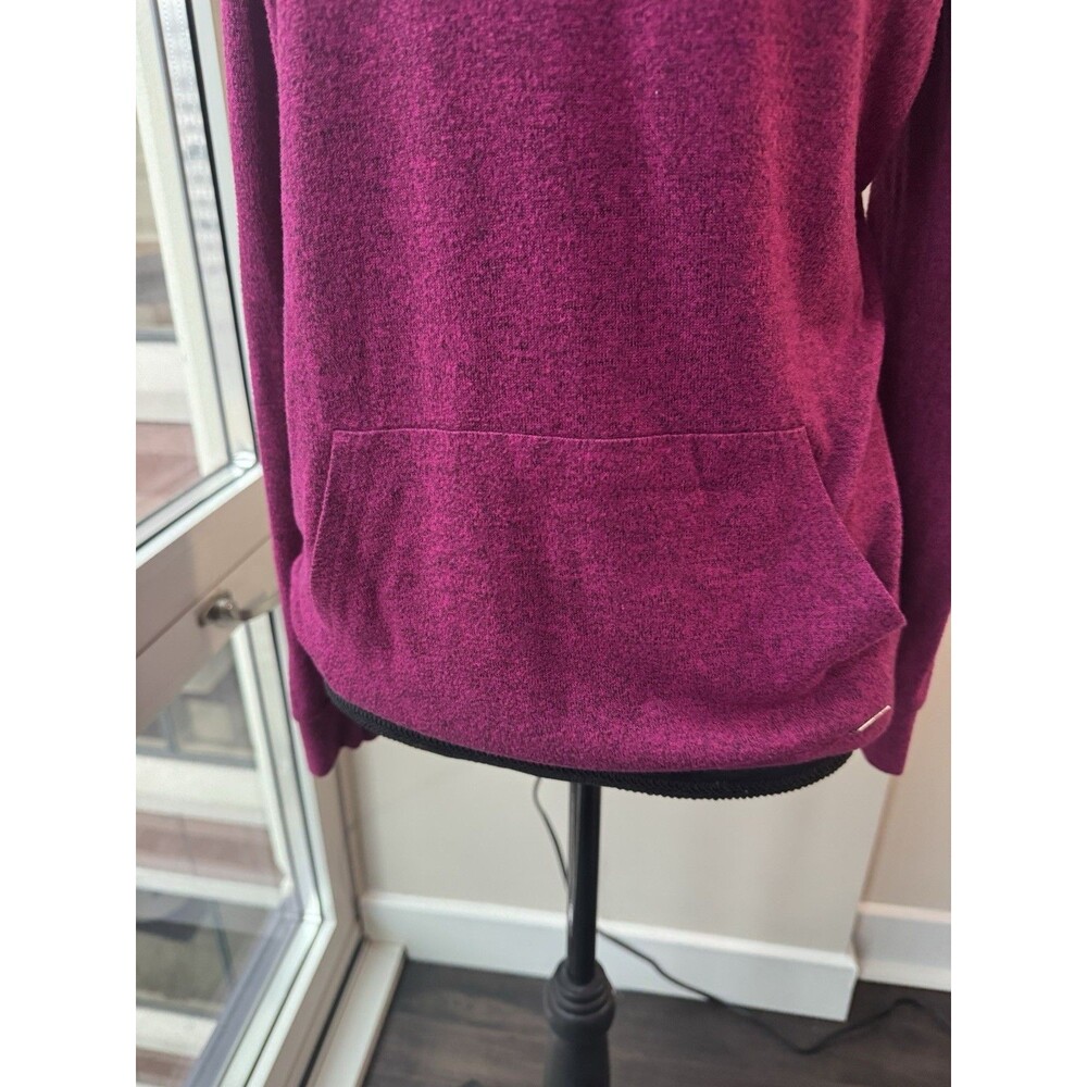 Express One Eleven Purple Lightweight Knit Hoodie Size Small - Picture 2 of 7